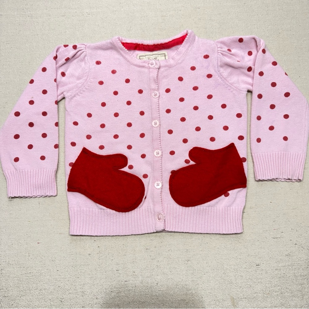 Cherokee Pink with Red Mittens & Polka Dots - Size 24months